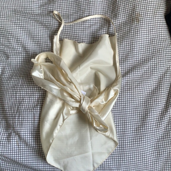 Satin draped halter top from romwe - Picture 3 of 4